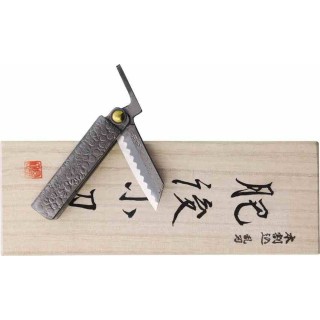 Couteau Higonokami Tsuchime Small Lame Acier VG-10 Manche Acier Plié Japan HIGOTM01 - Livraison Gratuite