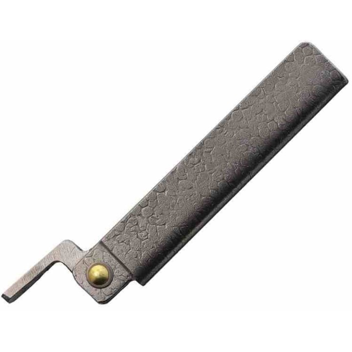 Couteau Higonokami Tsuchime Large Lame Acier VG-10 Manche Acier Plié Japan HIGOTM03 - Livraison Gratuite