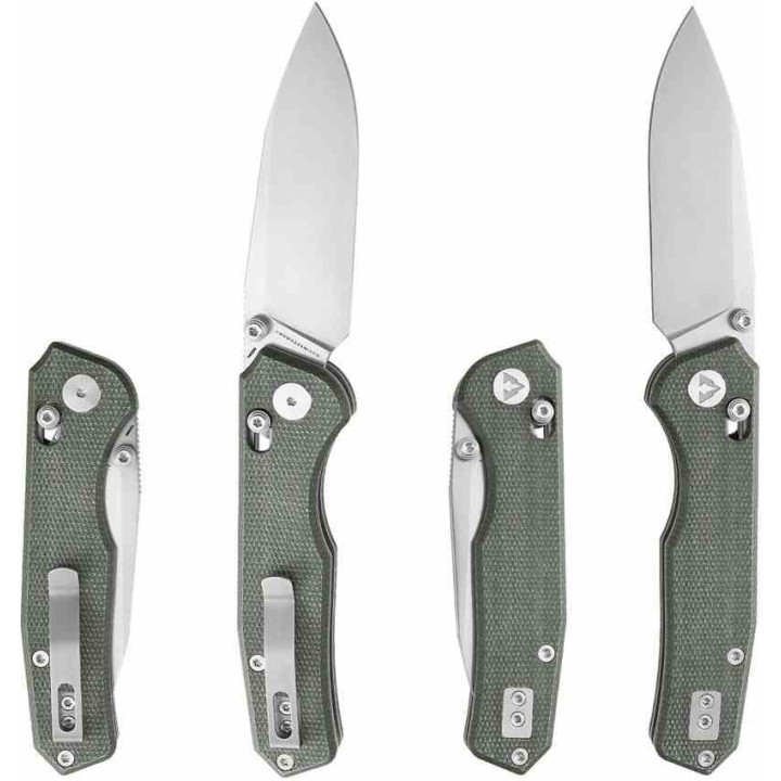 Couteau CMB Made Knives Explore Lame Acier 14C28N Manche Micarta OD Axis Lock KIVT CMB18A - Livraison Gratuite