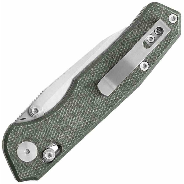Couteau CMB Made Knives Explore Lame Acier 14C28N Manche Micarta OD Axis Lock KIVT CMB18A - Livraison Gratuite