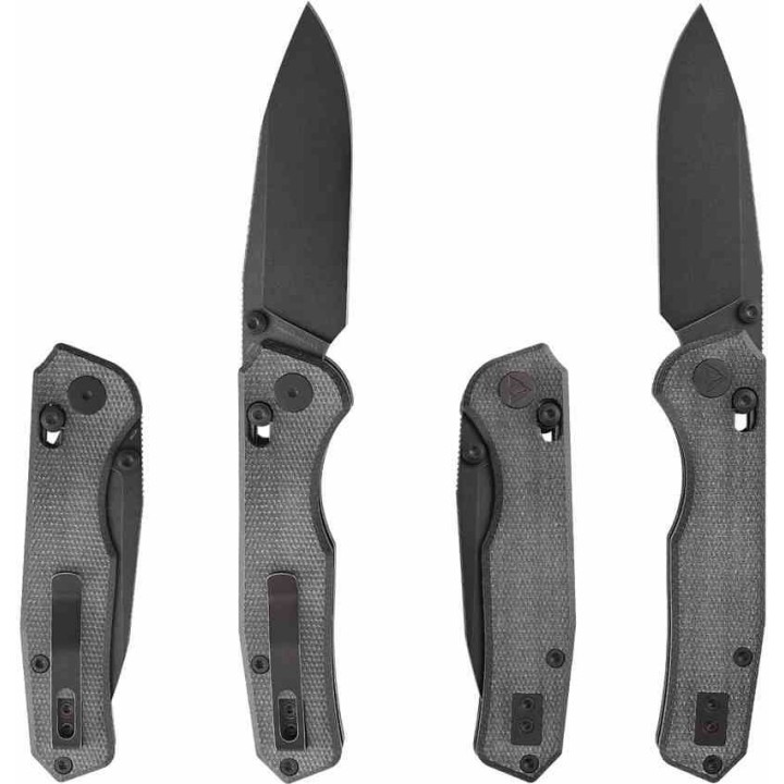 Couteau CMB Made Knives Explore Lame Acier 14C28N Blk Manche Micarta Black Axis Lock KIVT CMB18B - Livraison Gratuite