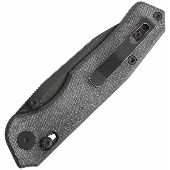 Couteau CMB Made Knives Explore Lame Acier 14C28N Blk Manche Micarta Black Axis Lock KIVT CMB18B - Livraison Gratuite