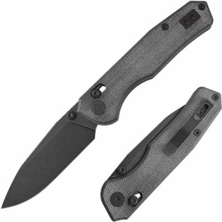 Couteau CMB Made Knives Explore Lame Acier 14C28N Blk Manche Micarta Black Axis Lock KIVT CMB18B - Livraison Gratuite