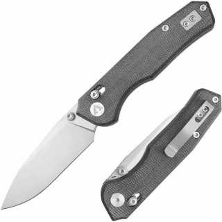 Couteau CMB Made Knives Explore Lame Acier 14C28N SW Manche Micarta Black Axis Lock KIVT CMB18C - Livraison Gratuite