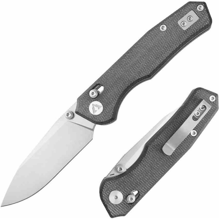 Couteau CMB Made Knives Explore Lame Acier 14C28N SW Manche Micarta Black Axis Lock KIVT CMB18C - Livraison Gratuite