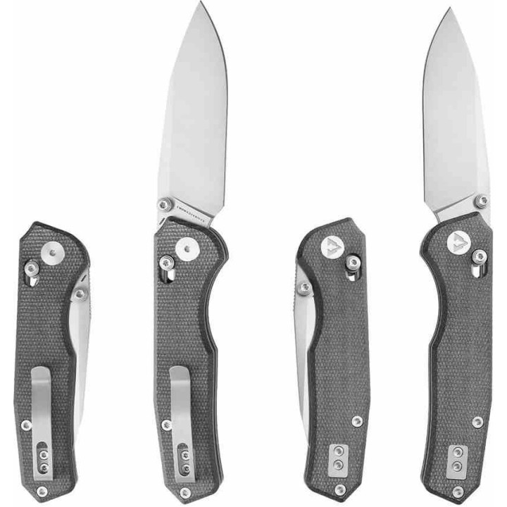 Couteau CMB Made Knives Explore Lame Acier 14C28N SW Manche Micarta Black Axis Lock KIVT CMB18C - Livraison Gratuite