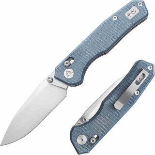 Couteau CMB Made Knives Explore Lame Acier 14C28N SW Manche Micarta Blue Axis Lock KIVT CMB18D - Livraison Gratuite
