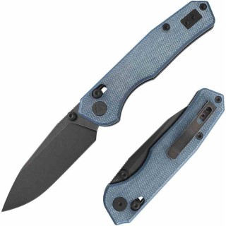Couteau CMB Made Knives Explore Lame Acier 14C28N BLK Manche Micarta Blue Axis Lock KIVT CMB18E - Livraison Gratuite