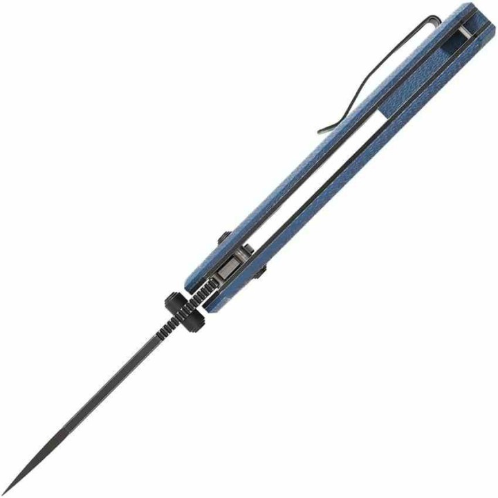 Couteau CMB Made Knives Explore Lame Acier 14C28N BLK Manche Micarta Blue Axis Lock KIVT CMB18E - Livraison Gratuite