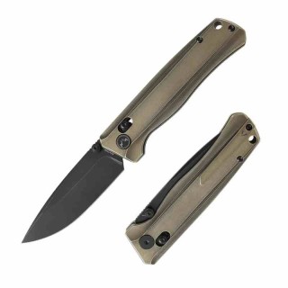 Couteau CMB Made Knives Braveman Lame Acier S35VN Manche Titane Bronze IKBS Axis Lock CMB17C - Livraison Gratuite
