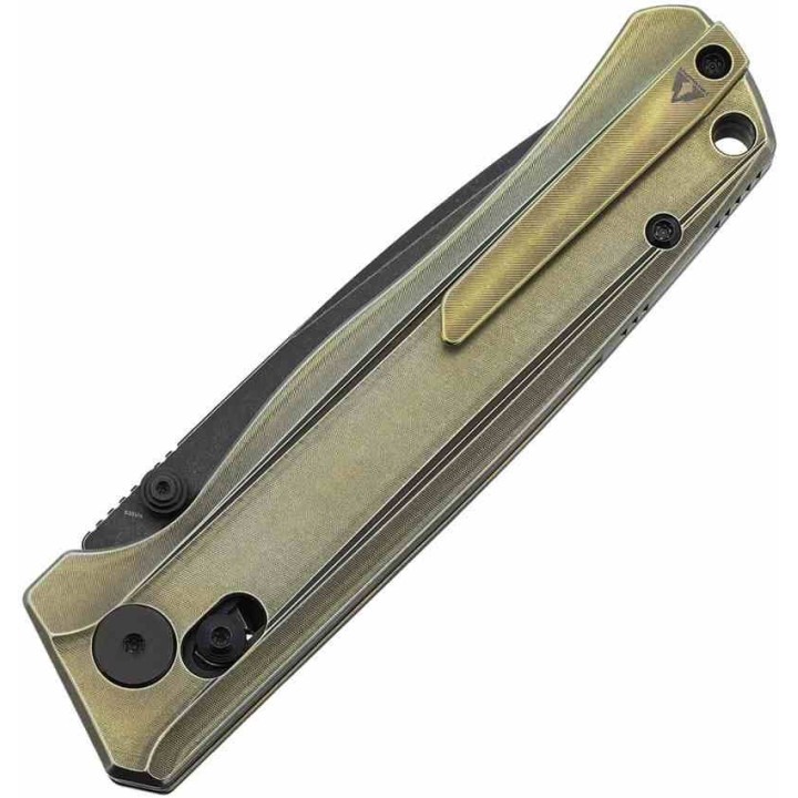 Couteau CMB Made Knives Braveman Lame Acier S35VN Manche Titane Bronze IKBS Axis Lock CMB17C - Livraison Gratuite