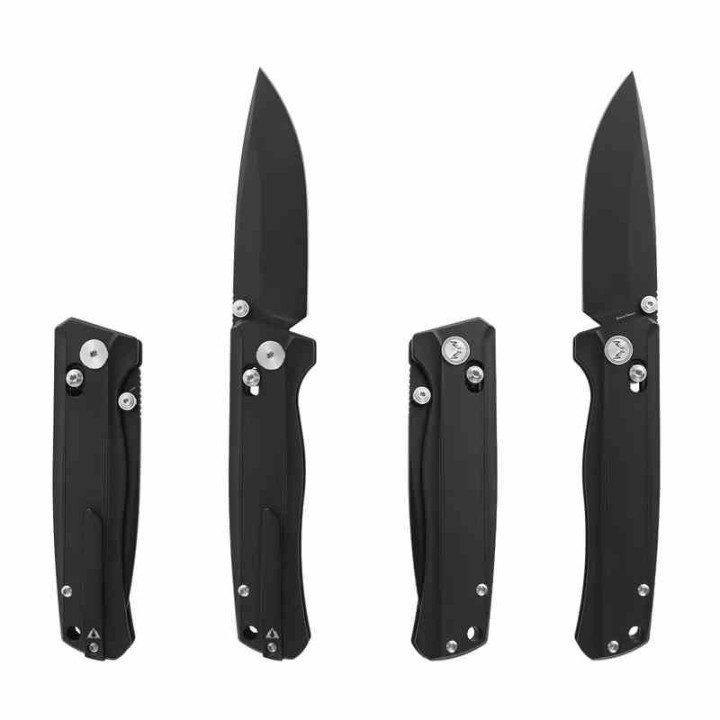 Couteau CMB Made Knives Braveman Lame Acier S35VN Manche Titane Black IKBS Axis Lock CMB17B - Livraison Gratuite