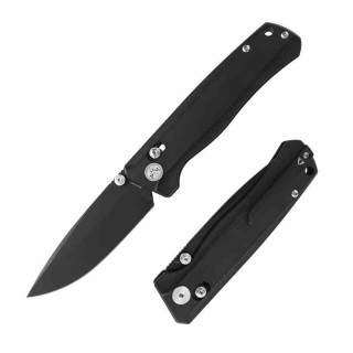 Couteau CMB Made Knives Braveman Lame Acier S35VN Manche Titane Black IKBS Axis Lock CMB17B - Livraison Gratuite
