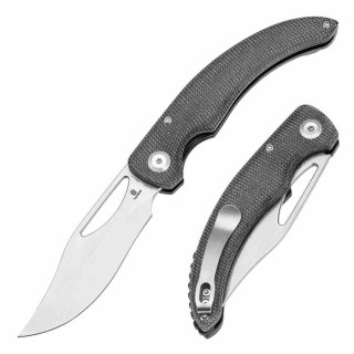 Couteau Tenable Gideon Lame Nitro-V Manche Micarta Noir Linerlock Clip T1119A1 - Livraison Gratuite