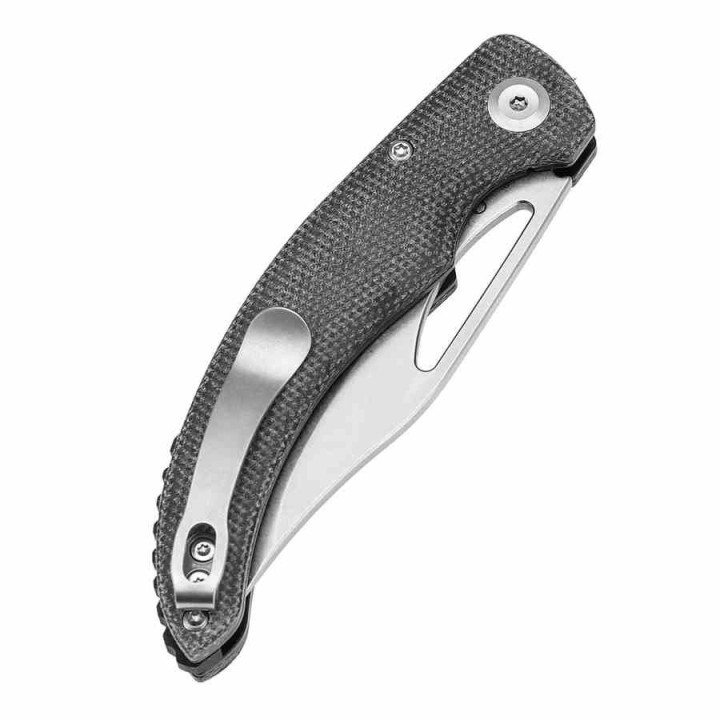 Couteau Tenable Gideon Lame Nitro-V Manche Micarta Noir Linerlock Clip T1119A1 - Livraison Gratuite