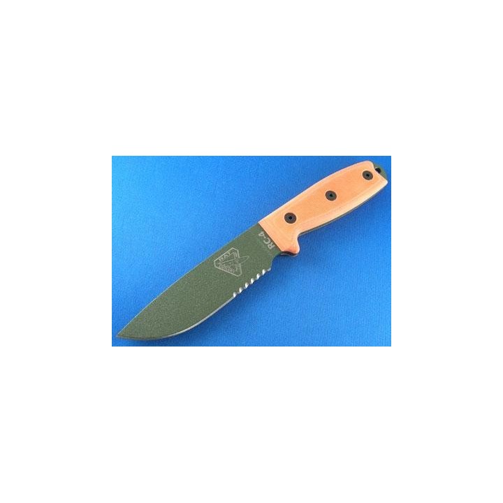 COUTEAU RAT CUTLERY ESEE ORANGE - RAT Cutlery RC-4 Orange OD Knife Serrated COUTEAU DE COMBAT RAT CUTLERY RC4SOD
