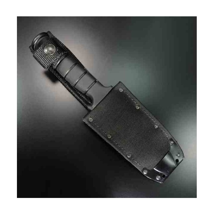 Couteau Ontario SP40 Lame Acier Carbone 5160 Manche en Kraton Noir Etui Nylon MOLLE USA ON8540 - Livraison Gratuite