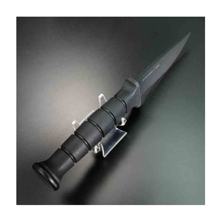 Couteau Ontario SP40 Lame Acier Carbone 5160 Manche en Kraton Noir Etui Nylon MOLLE USA ON8540 - Livraison Gratuite