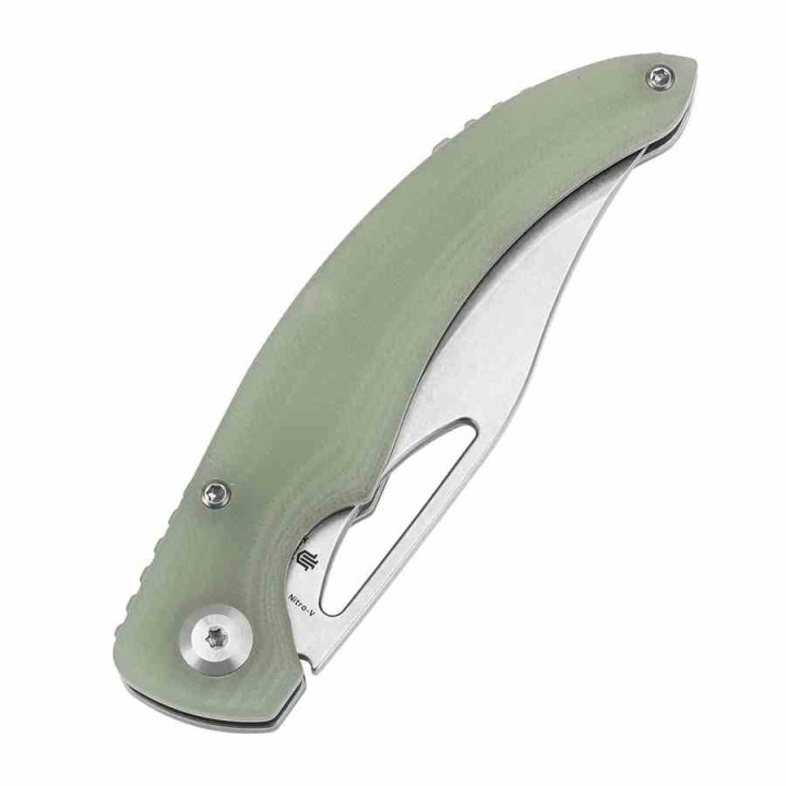 Couteau Tenable Gideon Lame Acier Nitro-V Manche G10 Jade Linerlock Clip T1119A3 - Livraison Gratuite