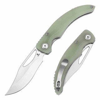 Couteau Tenable Gideon Lame Acier Nitro-V Manche G10 Jade Linerlock Clip T1119A3 - Livraison Gratuite