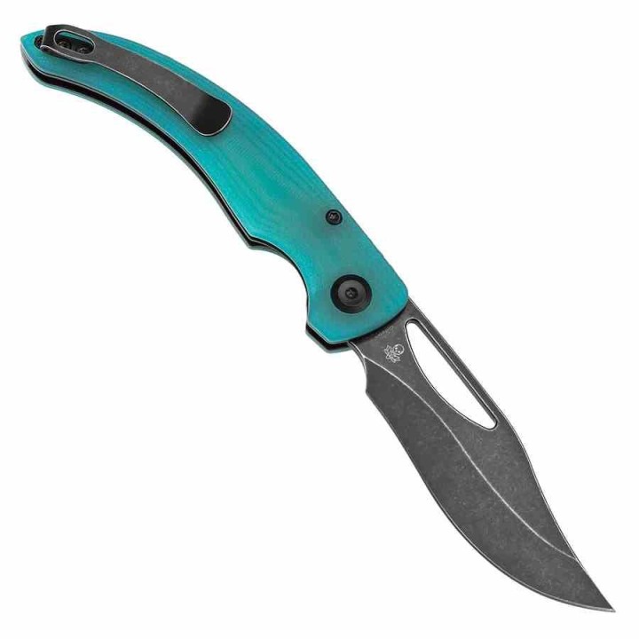 Couteau Tenable Gideon Lame Acier Nitro-V Manche en G10 Bleu Tiffany Linerlock Clip T1119A5 - Livraison Gratuite