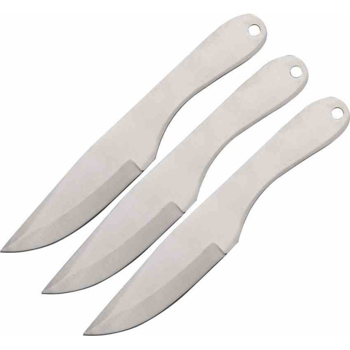 Set de 6 Couteaux de Lancer Steven Seagal Casey Ryback Rite Edge Lame Acier Inox Étui Nylon CN21095403 - Livraison Gratuite
