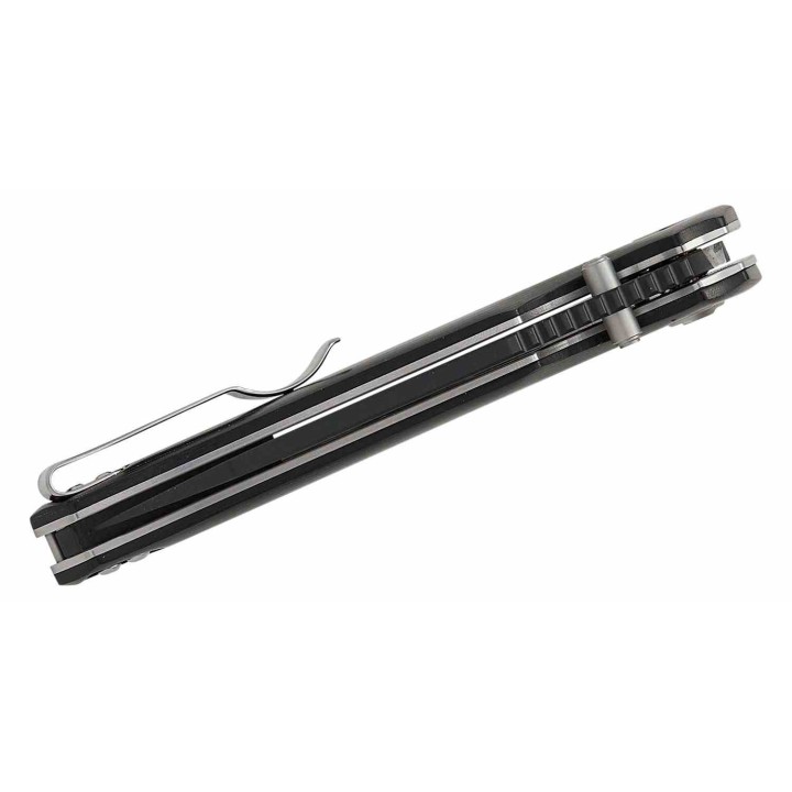 Couteau Bestech Snakebird Lame Acier 14C28N Manche Micarta Black Button Lock KIVT BTKG58B - Livraison Gratuite