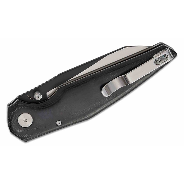 Couteau Bestech Snakebird Lame Acier 14C28N Manche Micarta Black Button Lock KIVT BTKG58B - Livraison Gratuite