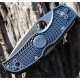 Couteau Spyderco Native 5 Acier CPM-S110V Manche FRN Dark Blue Made USA SC41PDBL5 - Livraison Gratuite