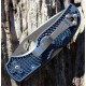 Couteau Spyderco Native 5 Acier CPM-S110V Manche FRN Dark Blue Made USA SC41PDBL5 - Livraison Gratuite
