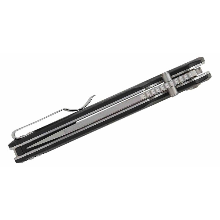 Couteau Bestech Snakebird Lame Acier 14C28N Manche Micarta Black Button Lock KIVT BTKG58C - Livraison Gratuite