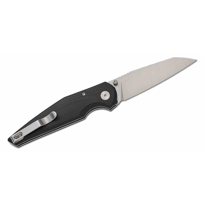 Couteau Bestech Snakebird Lame Acier 14C28N Manche Micarta Black Button Lock KIVT BTKG58C - Livraison Gratuite