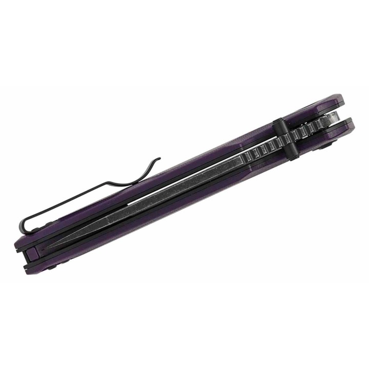 BTKG58E Bestech Snakebird – Couteau EDC Button Lock | Lame Sheepsfoot 14C28N | Manche G10 Violet - Livraison Gratuite