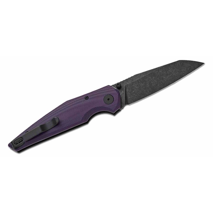 BTKG58E Bestech Snakebird – Couteau EDC Button Lock | Lame Sheepsfoot 14C28N | Manche G10 Violet - Livraison Gratuite