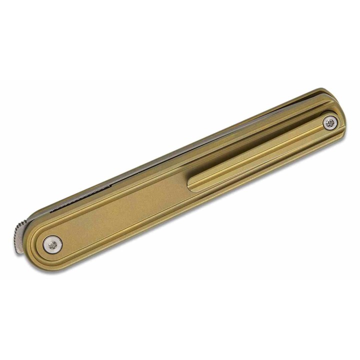 Couteau Bestech Ink Gentleman's Lame Acier MagnaCut Manche Titane Bronze Liner Lock BTKT2502B - Livraison Gratuite