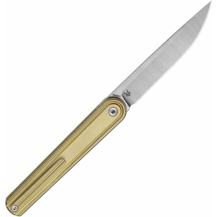 Couteau Bestech Ink Gentleman's Lame Acier MagnaCut Manche Titane Bronze Liner Lock BTKT2502B - Livraison Gratuite