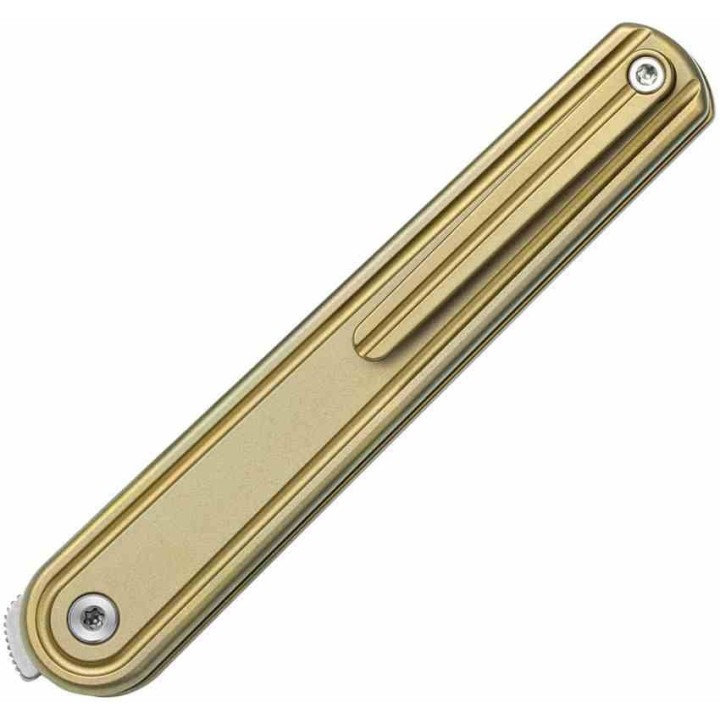 Couteau Bestech Ink Gentleman's Lame Acier MagnaCut Manche Titane Bronze Liner Lock BTKT2502B - Livraison Gratuite
