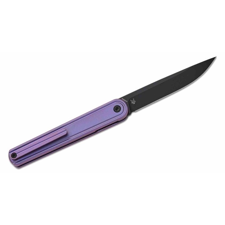 Couteau Bestech Ink Gentleman's Lame Acier MagnaCut Manche Titane Purple Liner Lock BTKT2502C - Livraison Gratuite