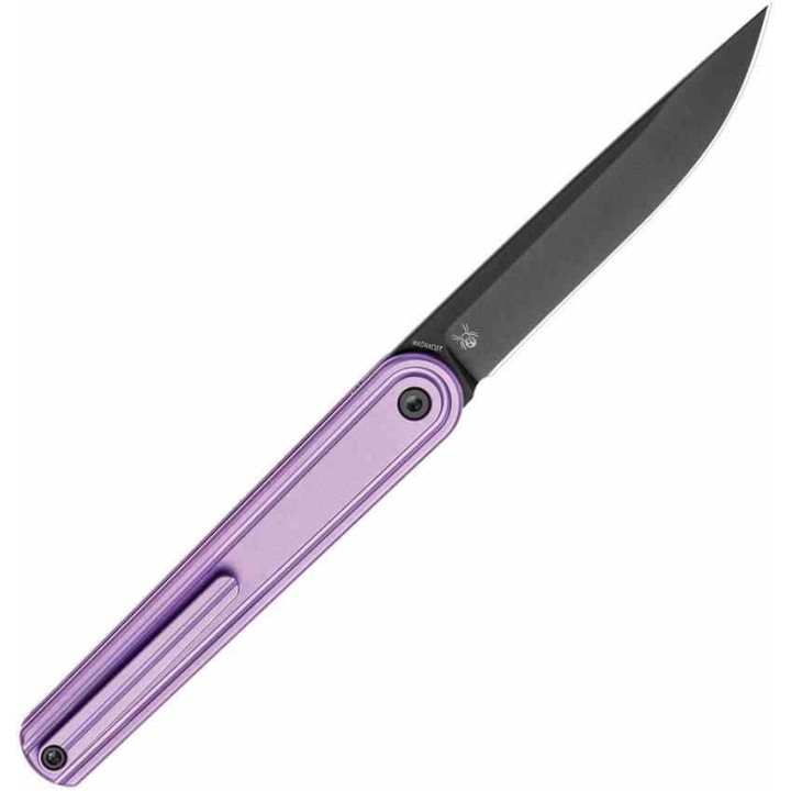 Couteau Bestech Ink Gentleman's Lame Acier MagnaCut Manche Titane Purple Liner Lock BTKT2502C - Livraison Gratuite