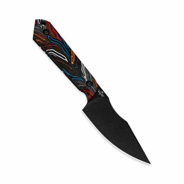 Couteau Kizer Mini Harpoon Lame Acier CPM-3V Manche G10 Colorful Etui Kydex KI1040S6 - Livraison Gratuite