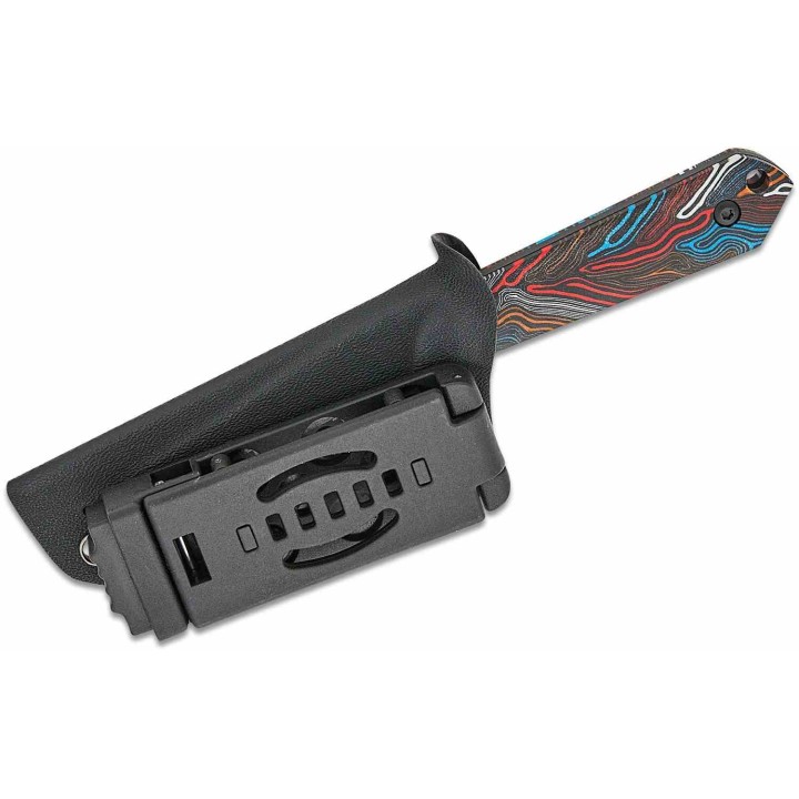 Couteau Kizer Mini Harpoon Lame Acier CPM-3V Manche G10 Colorful Etui Kydex KI1040S6 - Livraison Gratuite