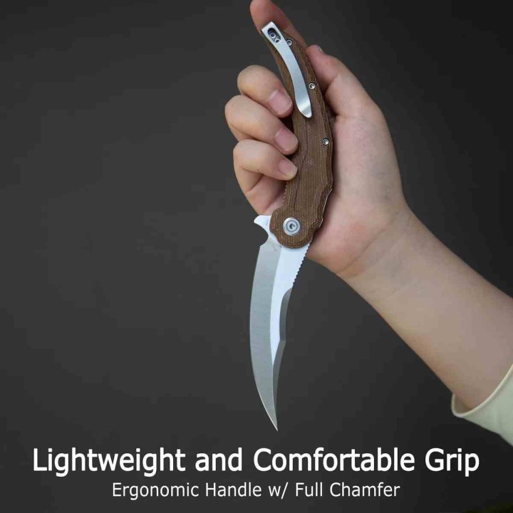 Couteau Kubey Wave Crest Pikal Tiffany Blue Lame Acier 14C28N Manche G10 Linerlock KIVT Clip KUB346B - Livraison Gratuite