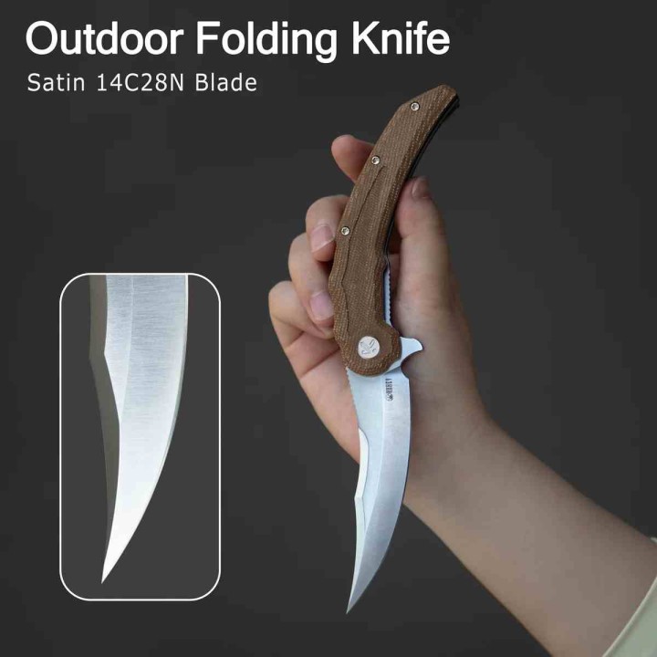 Couteau Kubey Wave Crest Pikal Tiffany Blue Lame Acier 14C28N Manche G10 Linerlock KIVT Clip KUB346B - Livraison Gratuite