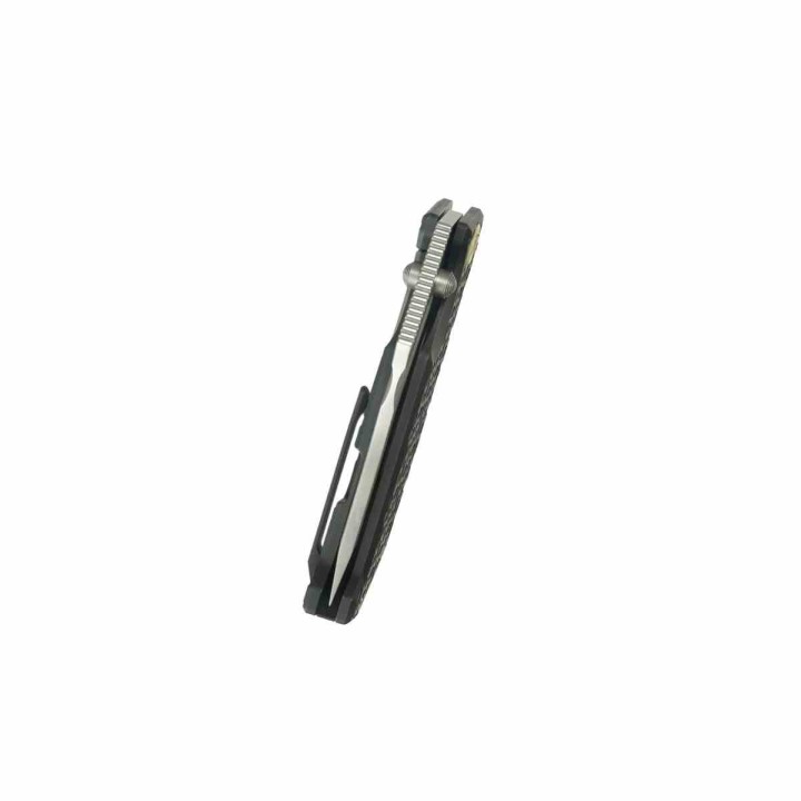 Couteau Kubey Hamster Black Lame Acier 14C28N Manche Titane Frame Lock KIVT KUB402D - Livraison Gratuite