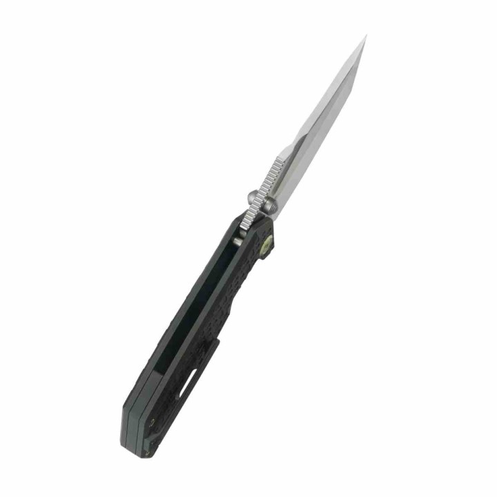 Couteau Kubey Hamster Black Lame Acier 14C28N Manche Titane Frame Lock KIVT KUB402D - Livraison Gratuite