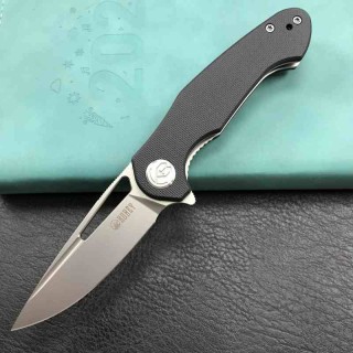 Couteau Kubey Dugu Lame Acier 14C28N Manche G10 Noir KIVT LinerLock KUB210E - Livraison Gratuite