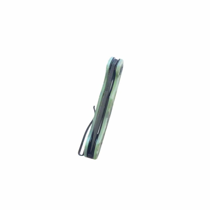 Couteau Kubey Dugu Lame Acier 14C28N Blackwash Manche G10 Camo KIVT LinerLock KUB210L - Livraison Gratuite