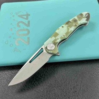 Couteau Kubey Dugu Lame Acier 14C28N Manche G10 Camo KIVT LinerLock KUB210H - Livraison Gratuite