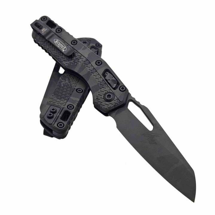 Couteau Microtech MSI Ram-Lok Lame Acier M390MK Manche Polymère Camo Midnight Tiger USA MCT210T1PMMTCX8 - Livraison Gratuite