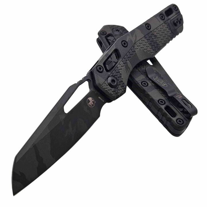 Couteau Microtech MSI Ram-Lok Lame Acier M390MK Manche Polymère Camo Midnight Tiger USA MCT210T1PMMTCX8 - Livraison Gratuite